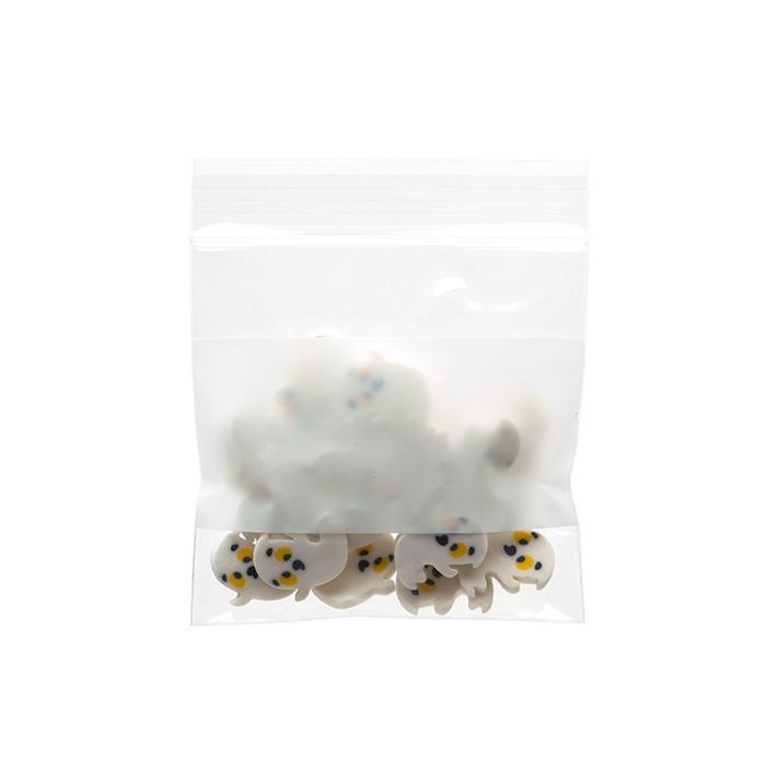 Grip Seal Bags with Write-on-Panel 7.5x7.5cm Crystal Clear PP 50 micron