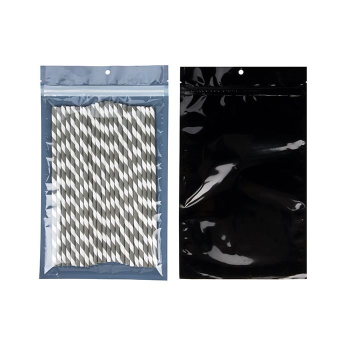 Eco-Friendly Grip Seal Bags Black 15.2x23.5 cm