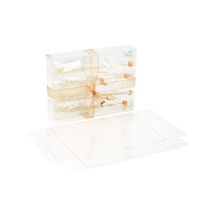 Plastic Gift Boxes 12.4x3.2x16.8cm Crystal Clear