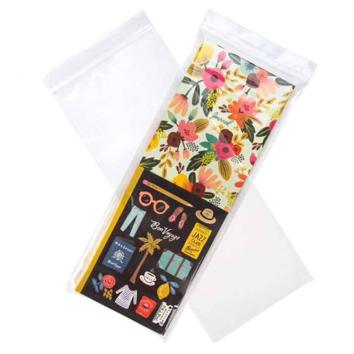 Grip Seal Bags 15x38cm Crystal Clear PP 50 micron