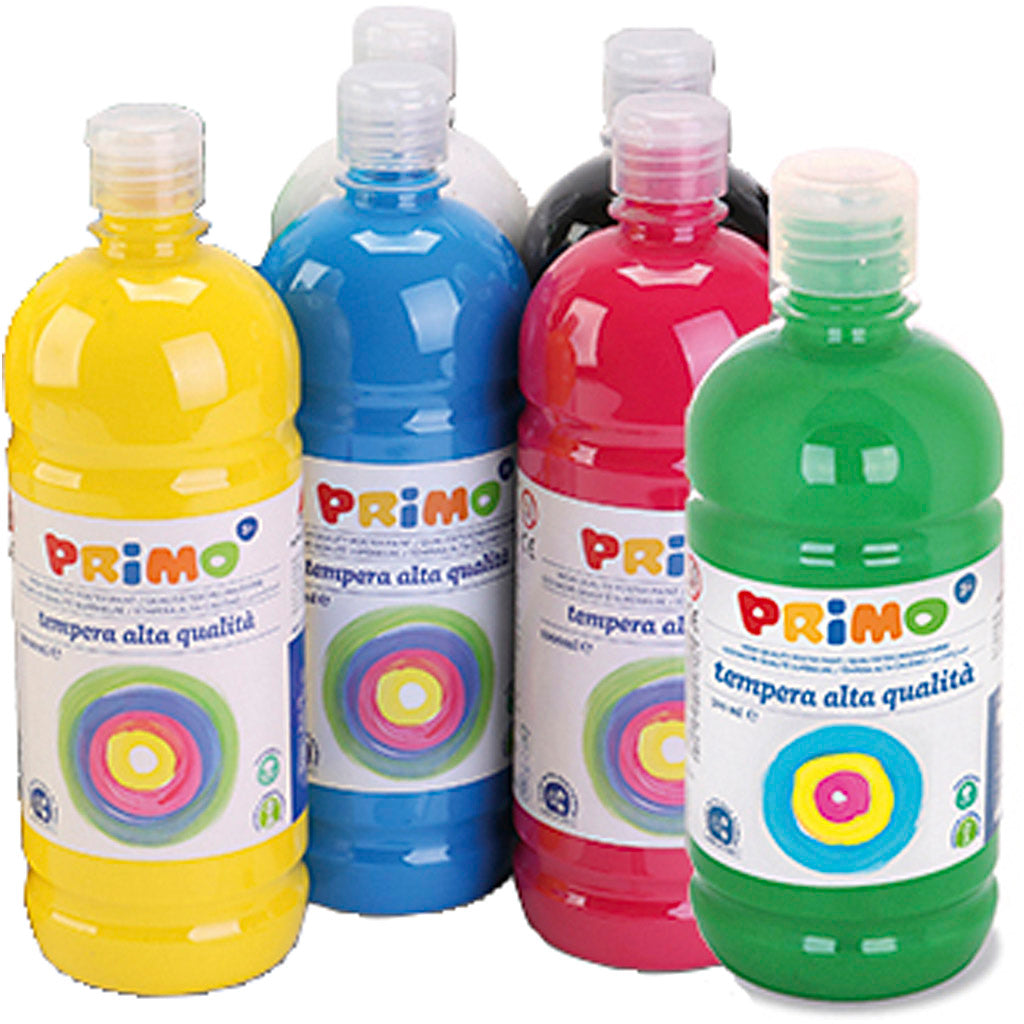Tempera Paint Matte, matt, standard colours, 12x1000 ml