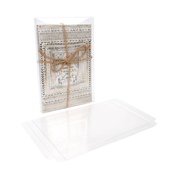 Plastic Gift Boxes 15.7x1.6x23cm Crystal Clear