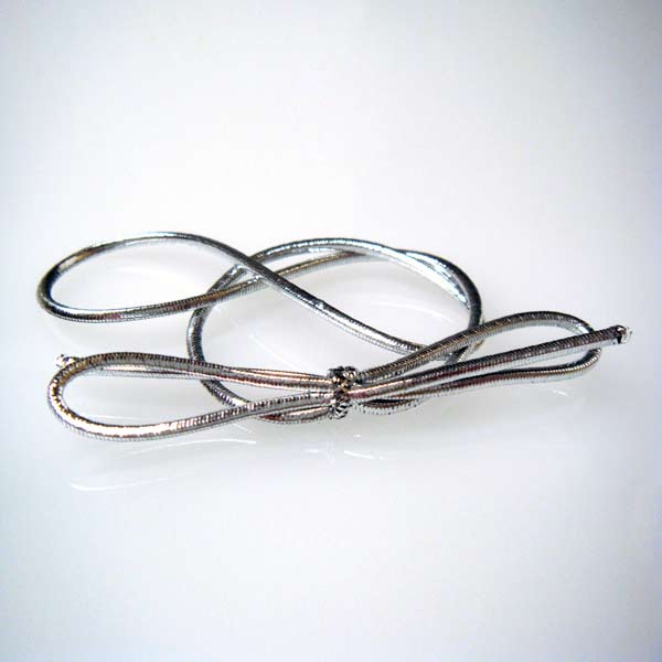 Decorative Loops Metallic Silver 25.5cm