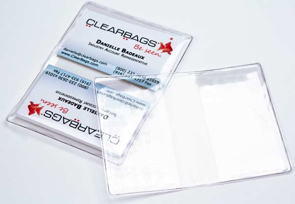 Vinyl Business Card Pouch 9.5x12.7cm