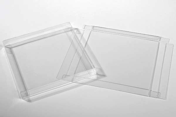 Plastic Gift Boxes 14.9x1.6x14.9cm Crystal Clear