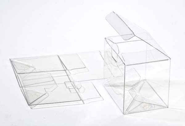 Plastic Gift Boxes 9.5x6.7x7.6cm Crystal Clear with Autolock Bottom