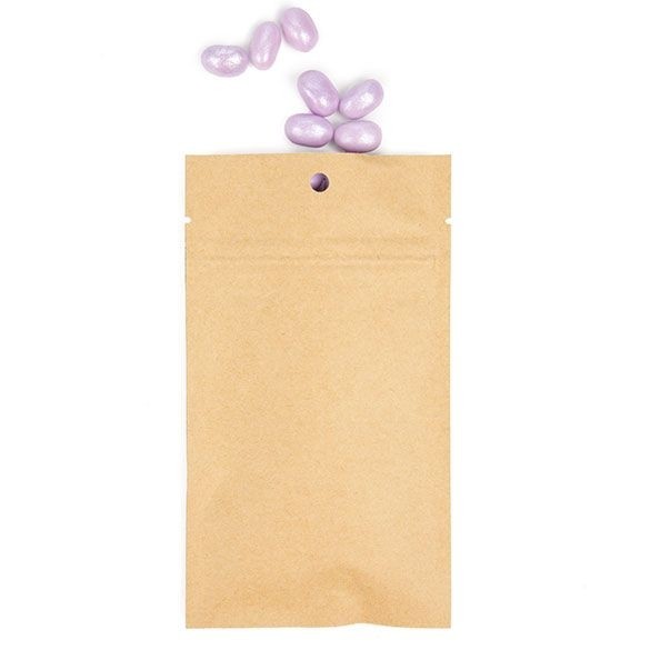Kraft Hanging Barrier Bags 7.6 x 11.4 cm w/Tear Notches