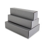 Wine bottle boxes 8x8x36cm Silver (100 pcs)
