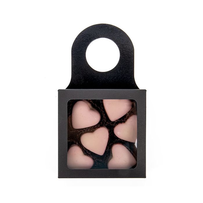 Black Kraft box with window 9 x 3 x 9 cm