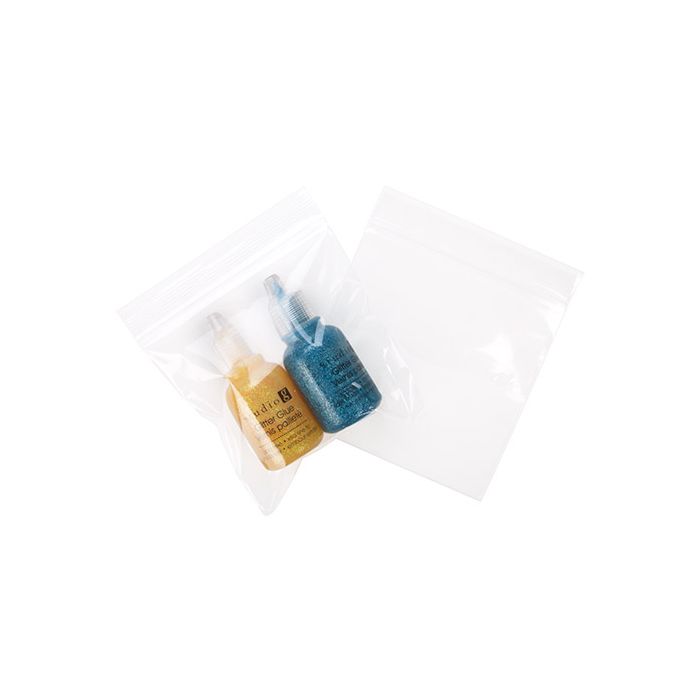 Grip Seal Bags with Vent-hole 10x10cm Crystal Clear PP 50 micron
