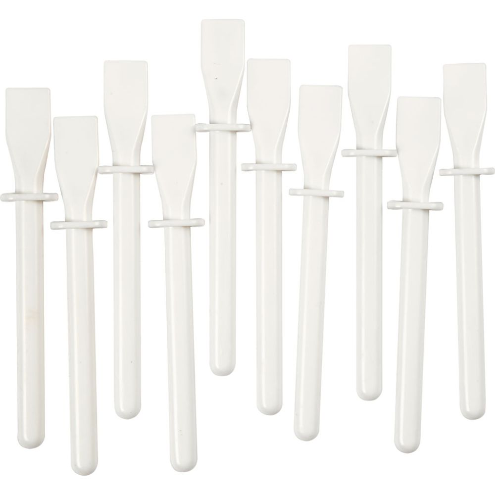 Glue Spreaders, L: 11,5 cm, W: 15 mm, white, 10 pc/ 1 pack [HOB-10311]