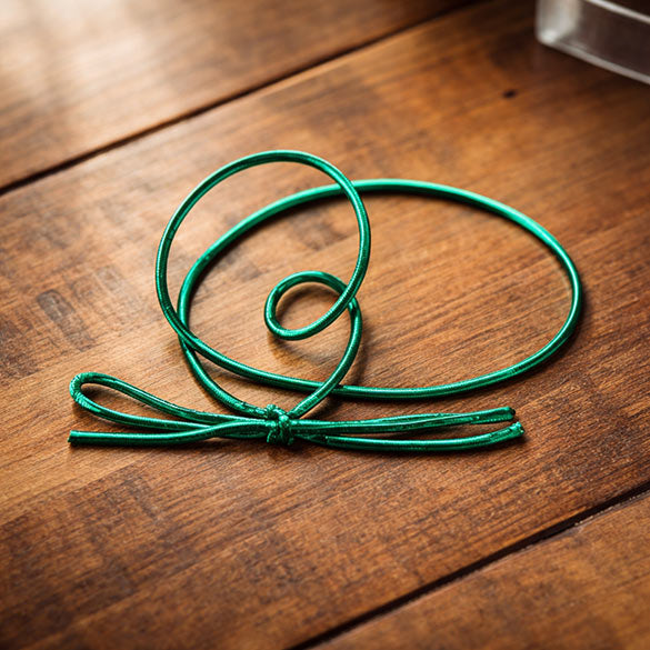 Decorative Loops Metallic Green 25.5cm (50 pieces) [10MGR]