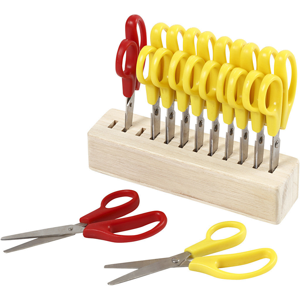 Kids Scissors, L: 12,5 cm, round, 12 pc/ 1 pack [HOB-11190]