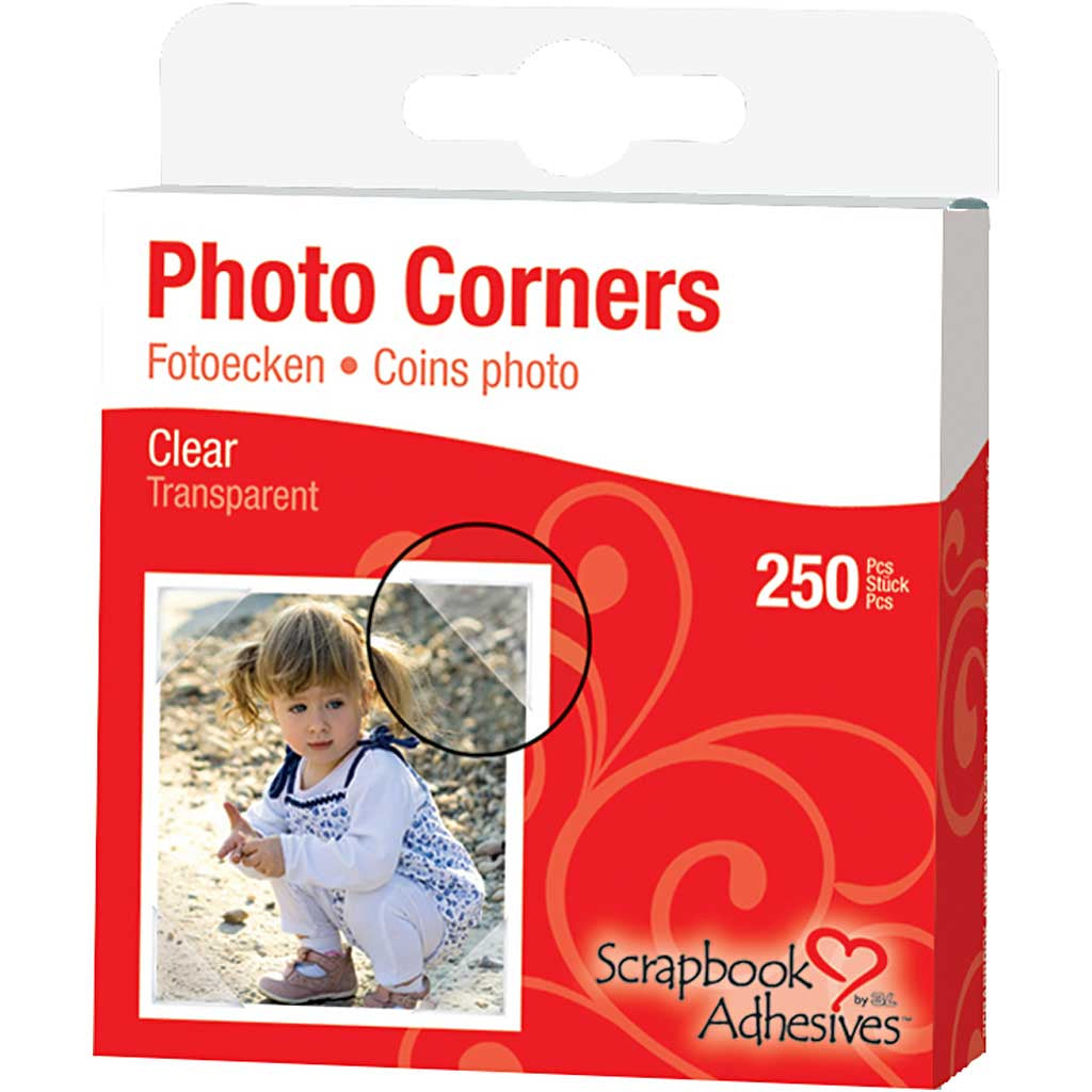 Photo Corners, W: 10 mm, 110 g, black, 108 pc