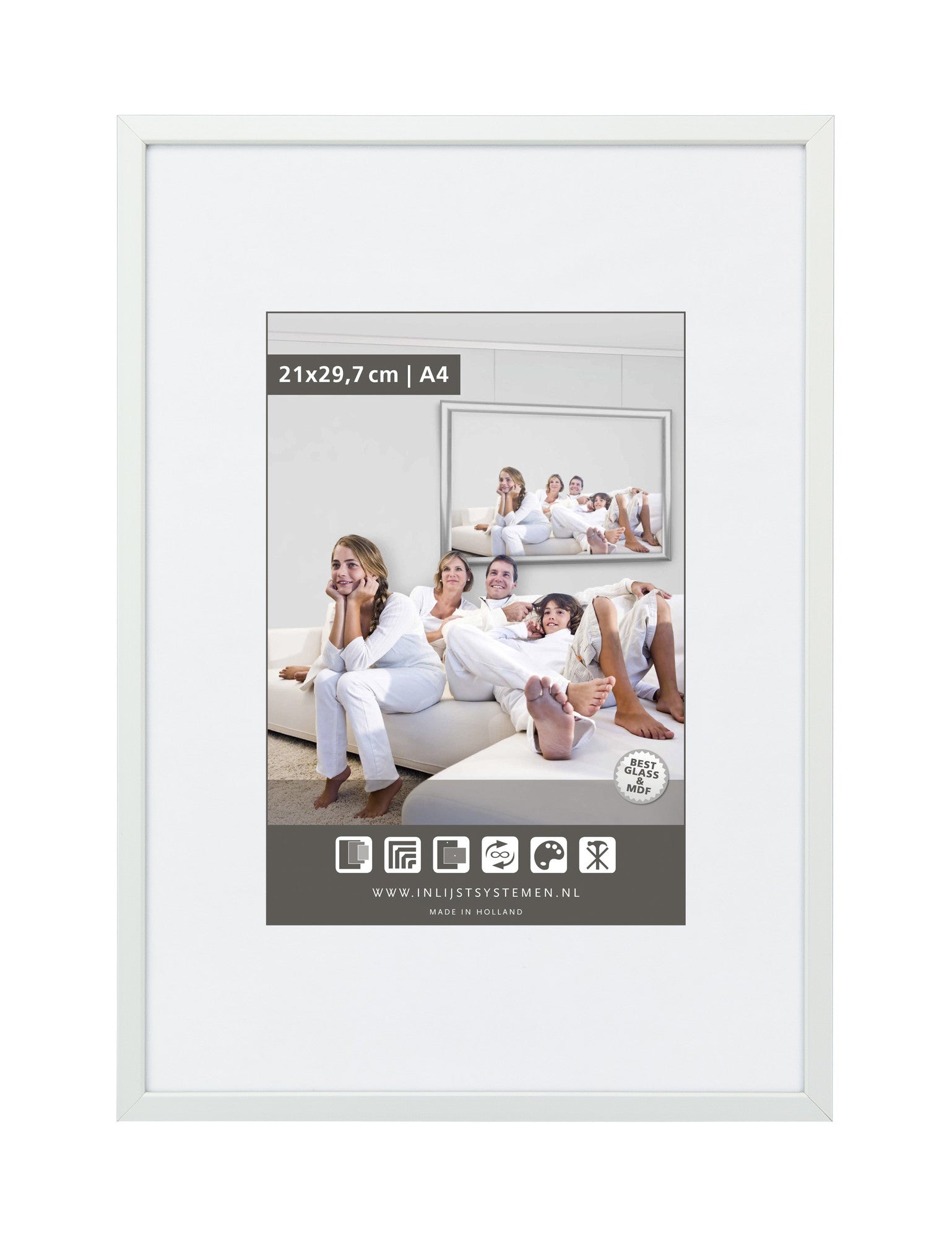 Photo Frame 18x24cm M125 Mat Silver (1 pc)
