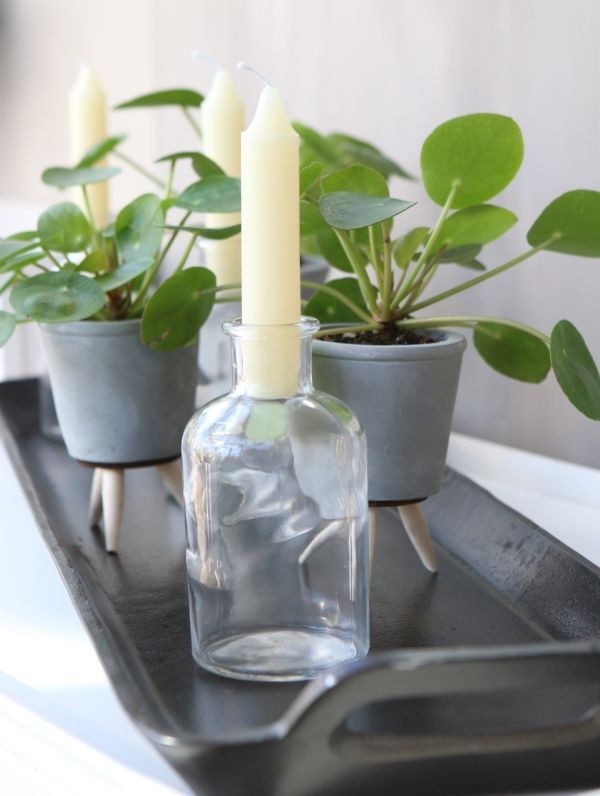 Glass Bottle Ø7 h: 12 cm Transparent (20 Pcs) [IFS-129196]