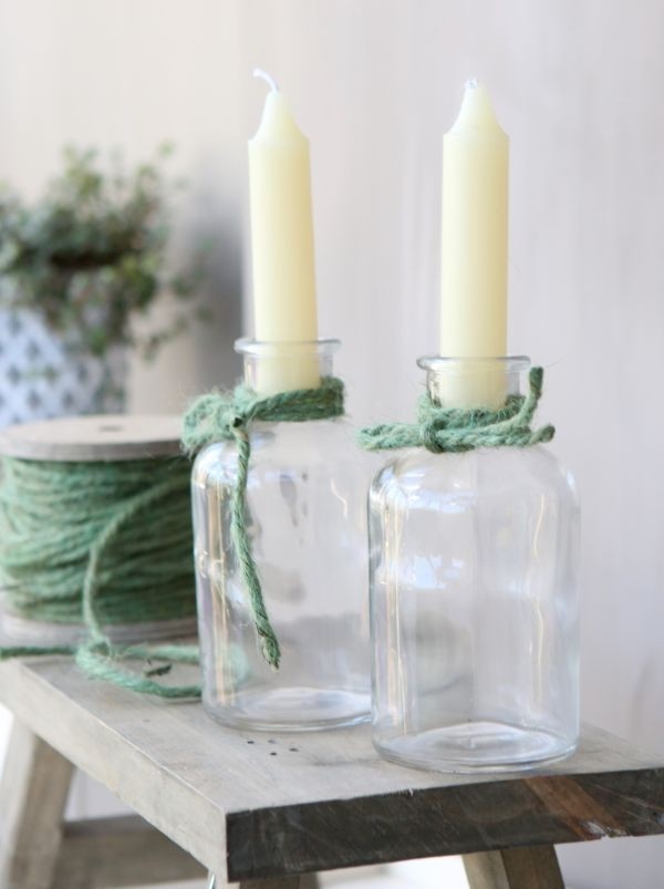 Glass Bottle Ø7 h: 12 cm Transparent (20 Pcs) [IFS-129196]