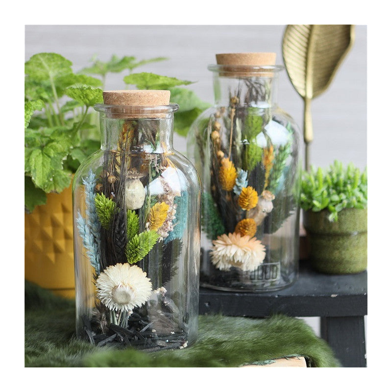 Glass Medicine Bottle 20cm tall Ø 10cm (tray with 6 pcs) [IFS-129198]