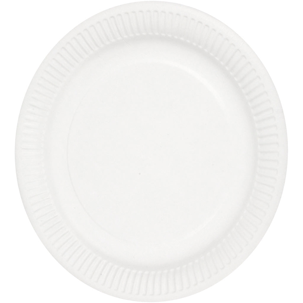 Paper Plates, dia. 23 cm, 100 pc/ 1 pack [HOB-13206]