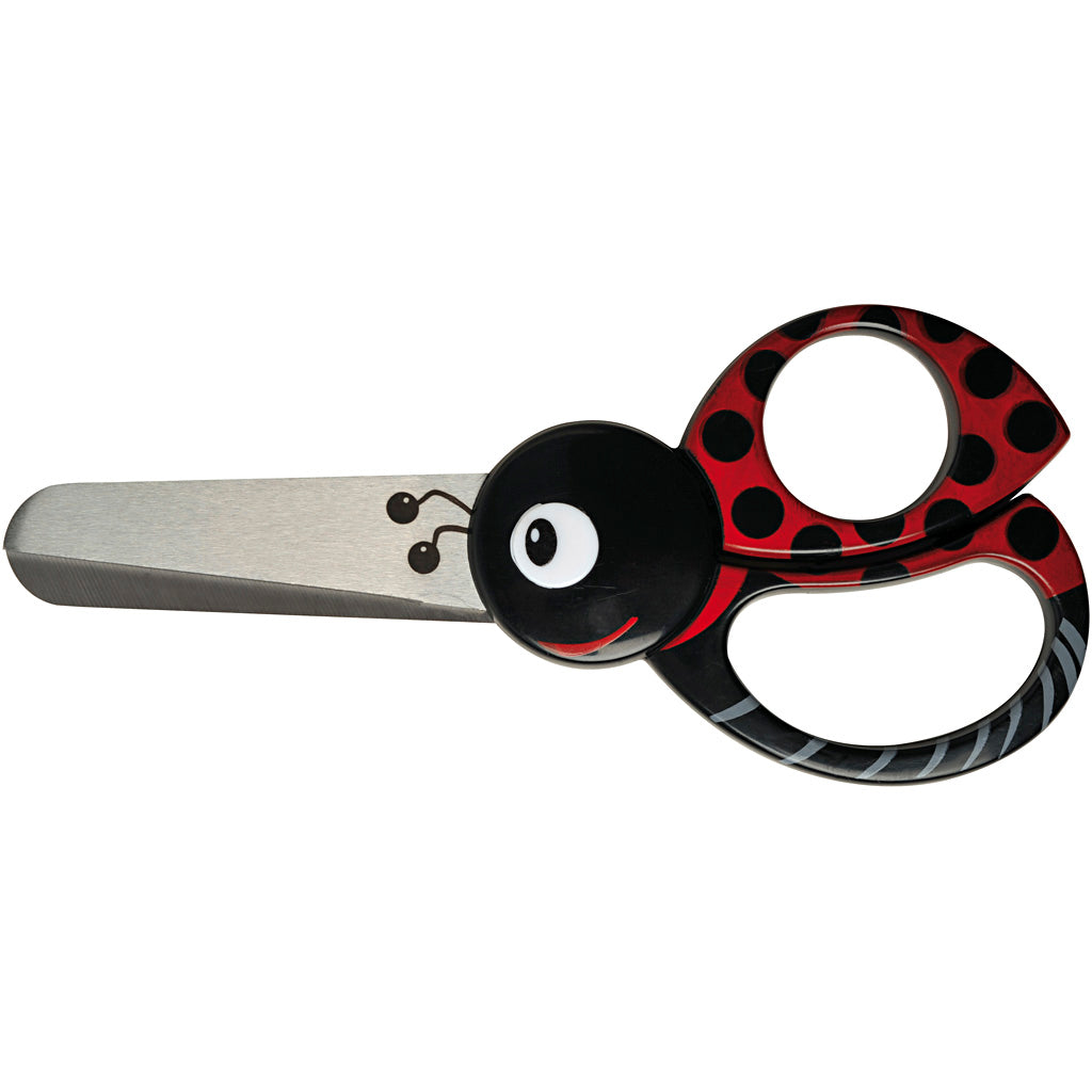 Kids Animal Scissors, Ladybird, L: 13 cm, 1 pc