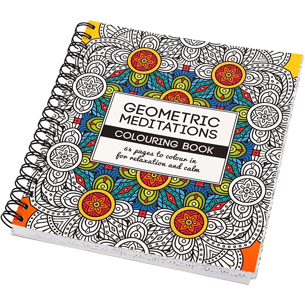Mindfullness Colouring Book, geometric, size 19,5x23 cm, Number of pages 64, 1 pc [HOB-19264]