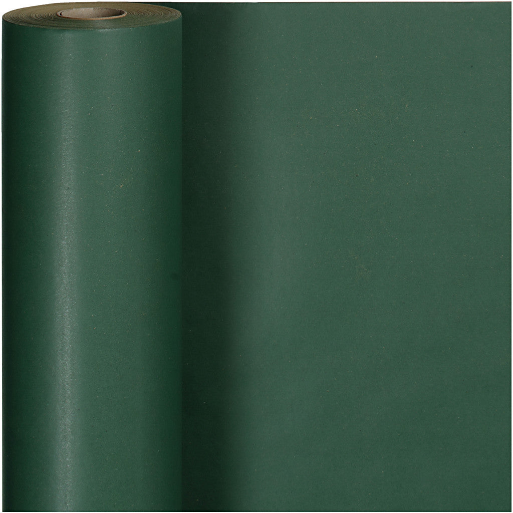 Wrapping Paper, W: 50 cm, 60 g, green, 100 m/ 1 roll [HOB-19889]