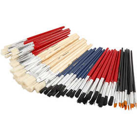 YellowLine Brush Set, no. 4+8+10+12+3/4, 60 pc/ 1 pack [HOB-10252]