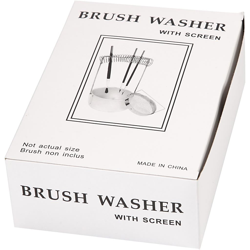 Brush Washer, H: 21 cm, dia. 11 cm, 1 pc [HOB-10308]