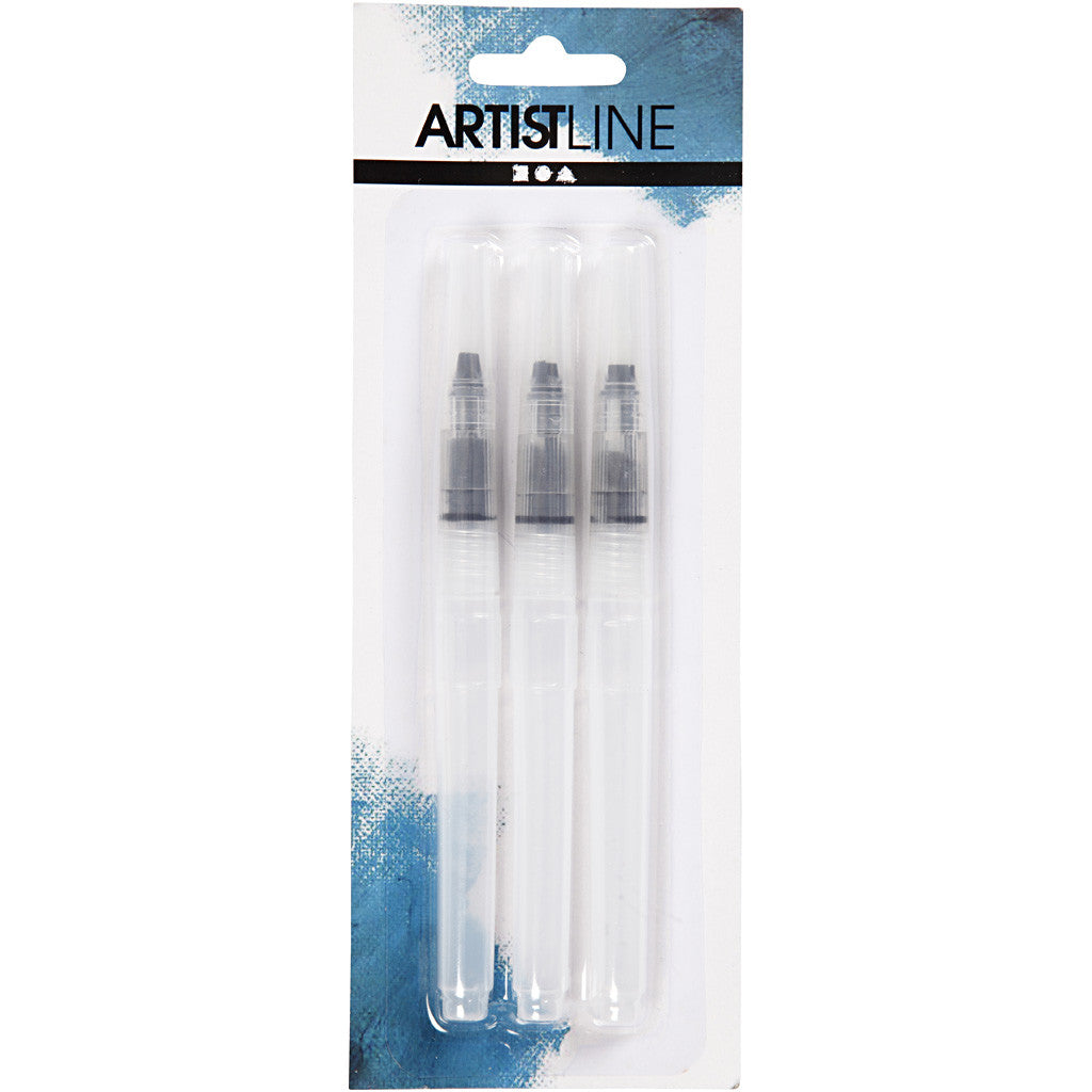 Water Brushes, size S+M+L, 10 ml, 3 pc/ 1 pack [HOB-10326]