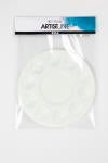 Palette , Round palette with 11 wells, dia. 17 cm, white, 1 pc [HOB-103300]