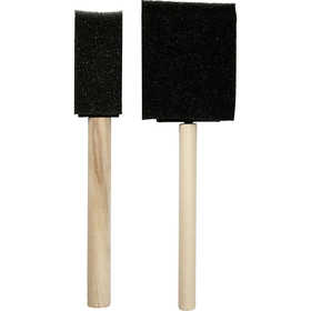 Foam Brushes, L: 15,5-16 cm, W: 25+50 mm, 2 pc/ 1 pack [HOB-10447]