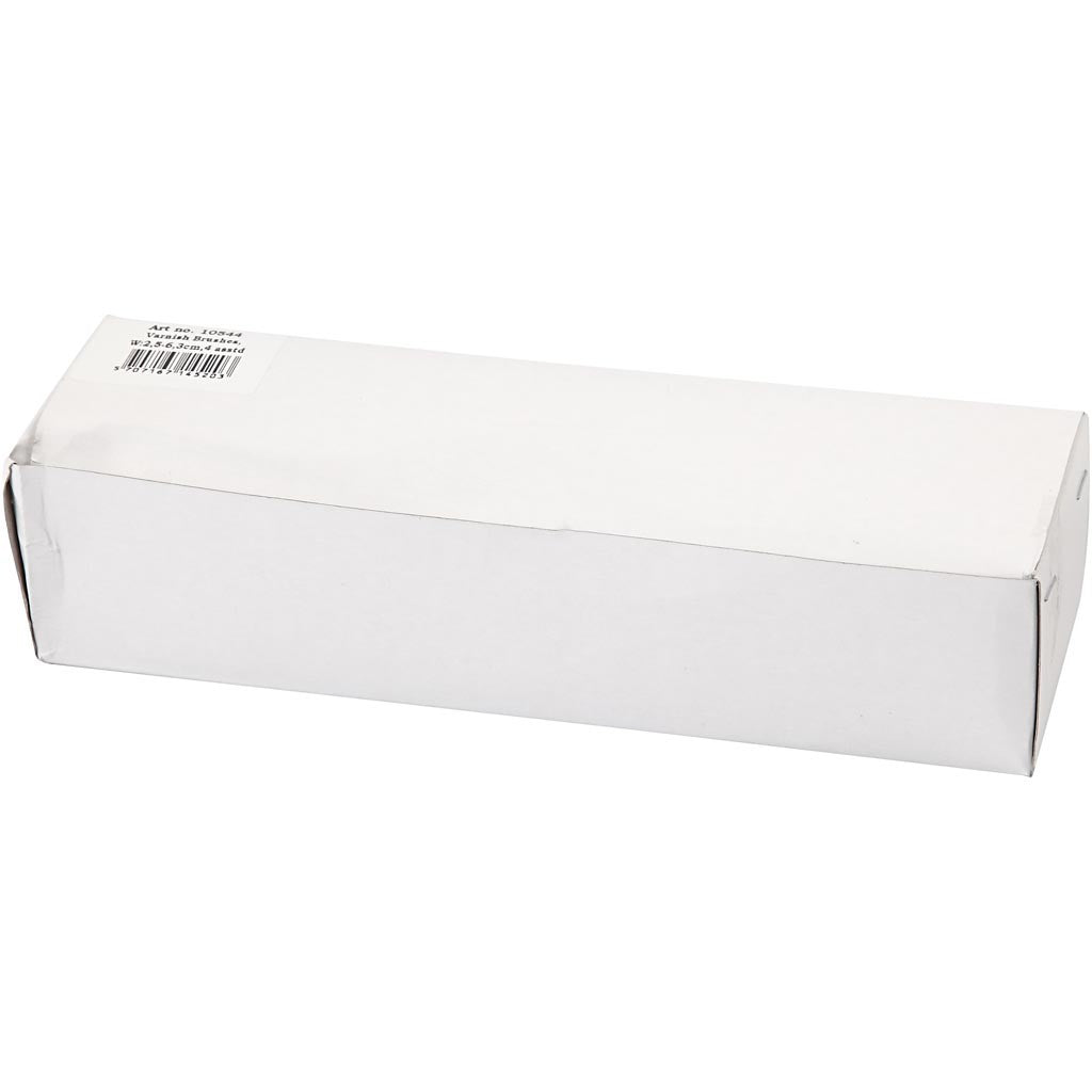 Varnish Brushes, L: 19,5-21 cm, W: 25-63 mm, flat, 4 pc/ 1 pack [HOB-10544]