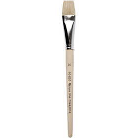 Nature Line Brushes, no. 20, L: 20,5 cm, W: 20 mm, flat, 12 pc/ 1 pack [HOB-10620]