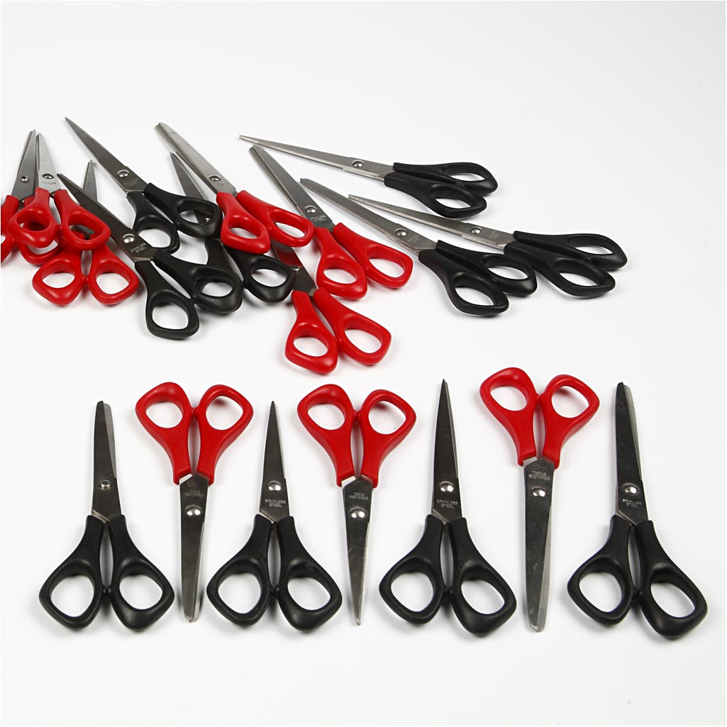 School Scissors, L: 16 cm, pointed, right, 1 pc [HOB-11167]