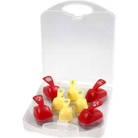 Paper Punches, all year motifs, size 15+23 mm, 2x4 pc/ 1 pack [HOB-11269]