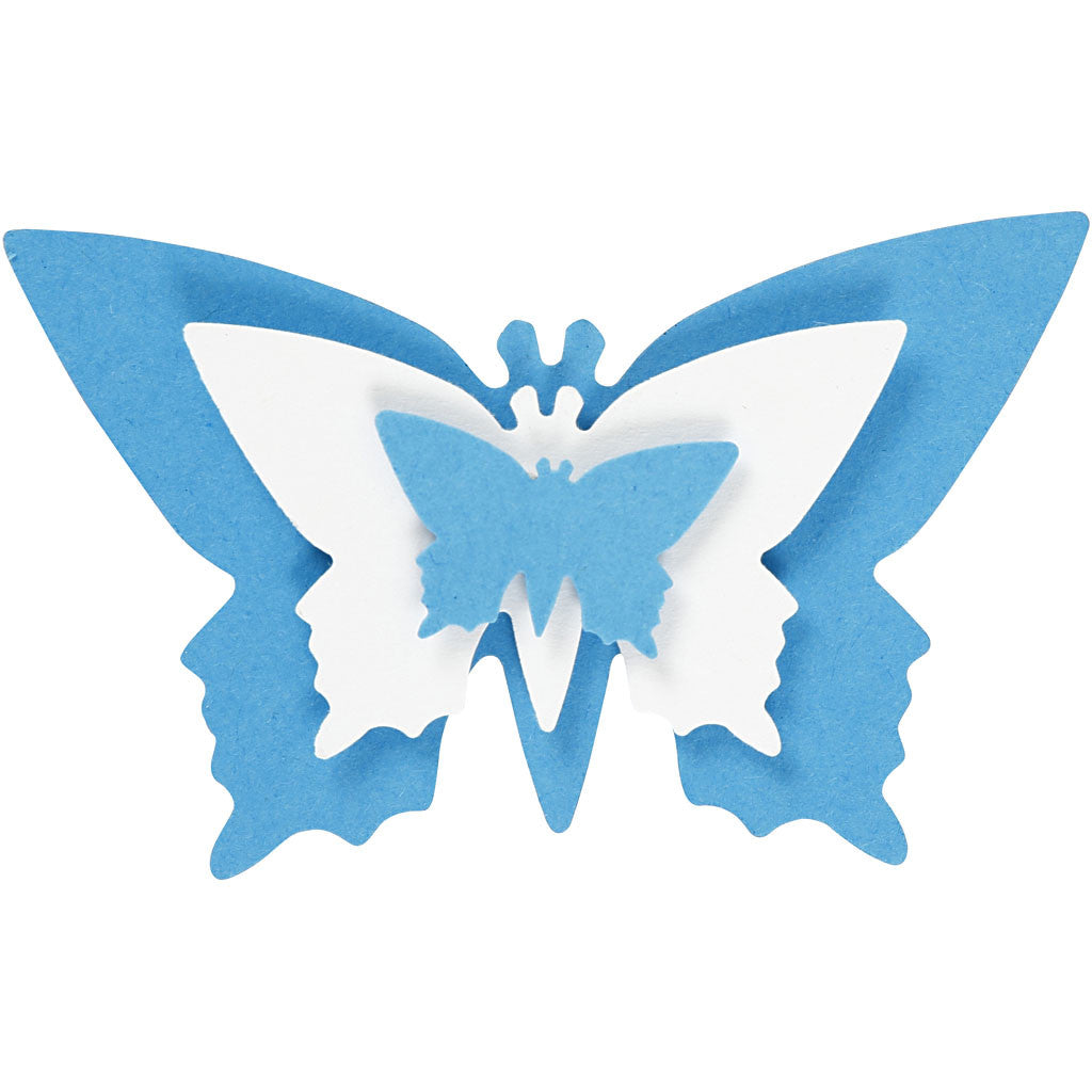 Craft Punch Set, butterfly, size 25+49+75 mm, 3 pc/ 1 pack [HOB-112940]