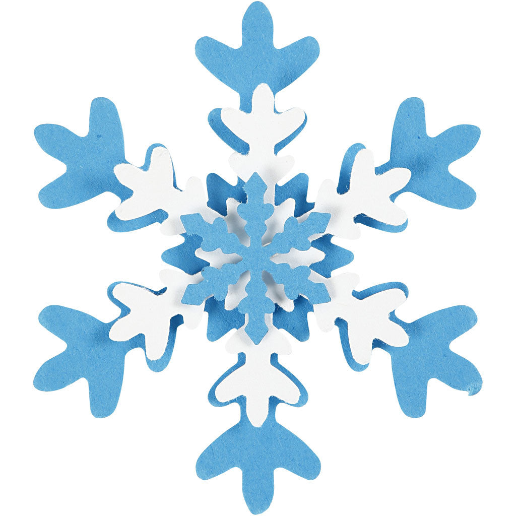 Craft Punch Set, ice crystal, size 25+49+75 mm, 3 pc/ 1 pack [HOB-112960]