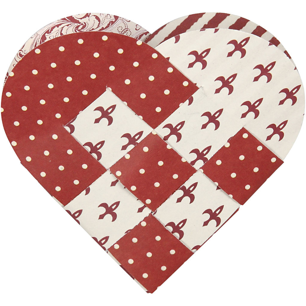 Paper Punches, braided heart, size 46x67 mm, 1 pc [HOB-11303]