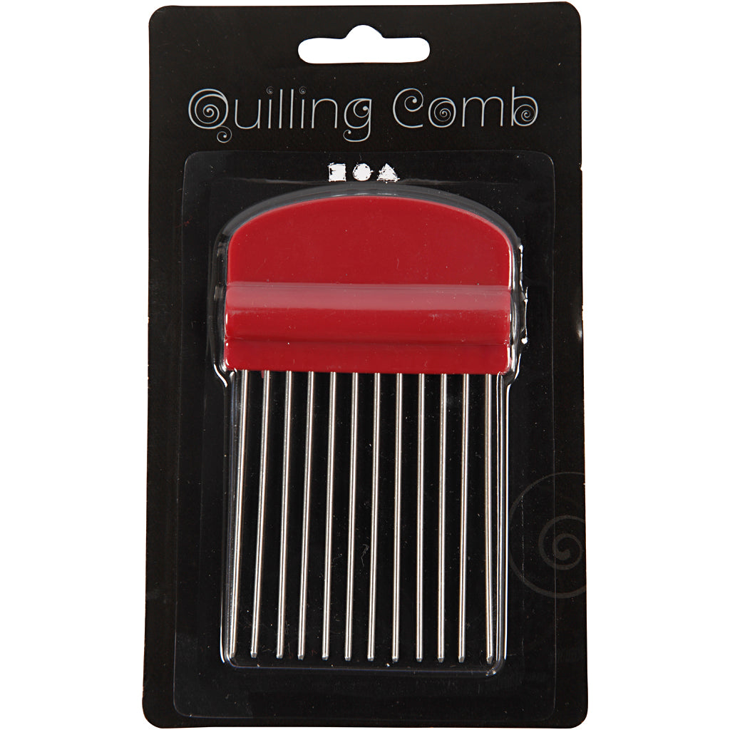 Quilling comb, L: 10,5 cm, W: 6,5 cm, 1 pc [HOB-11486]