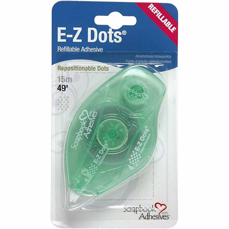 E-Z Runner®, dots, non-permanent glue, W: 8 mm, 15 m/ 1 roll [HOB-11555]