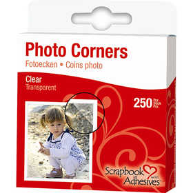 Photo Corners, W: 10 mm, clear, 250 pc/ 1 pack [HOB-11597]