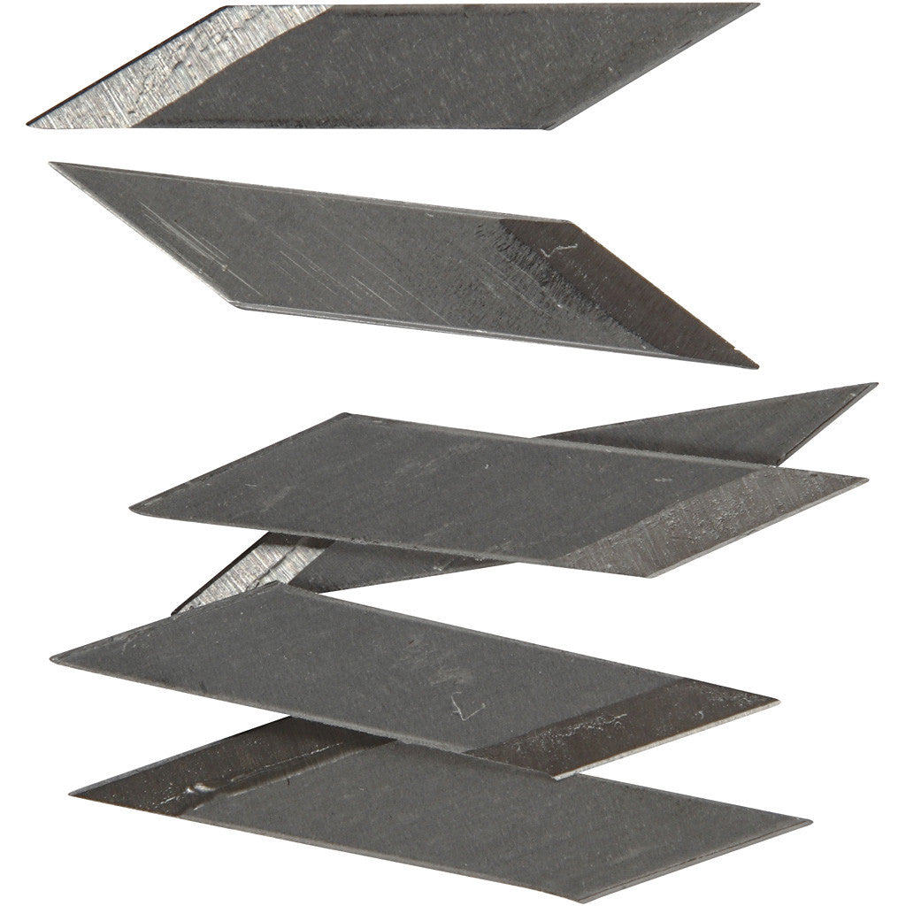 Art Knife Blades, W: 3 mm, 50 pc/ 1 pack [HOB-11604]