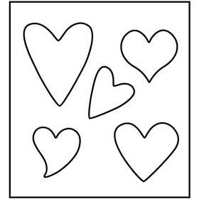 Steel Ruled Die, heart, size 14x15,25 cm, thickness 15 mm, 1 pc [HOB-117493]