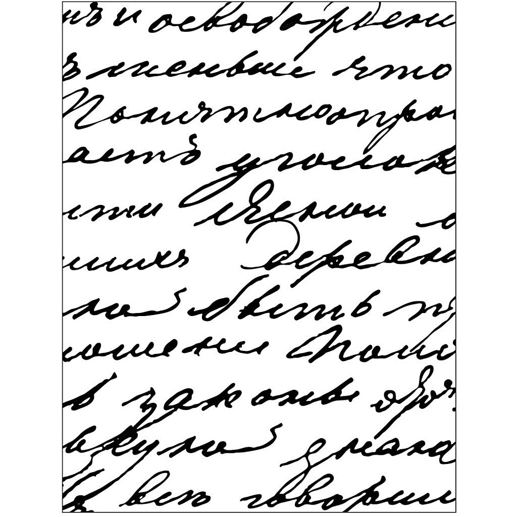 Embossing Folder, words, size 11x14 cm, thickness 2 mm, 1 pc [HOB-11773]