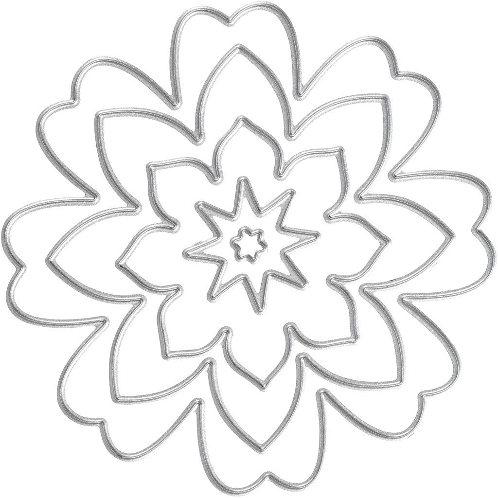 Die Cut, flower, dia. 0,5-8 cm, 1 pc [HOB-11781]