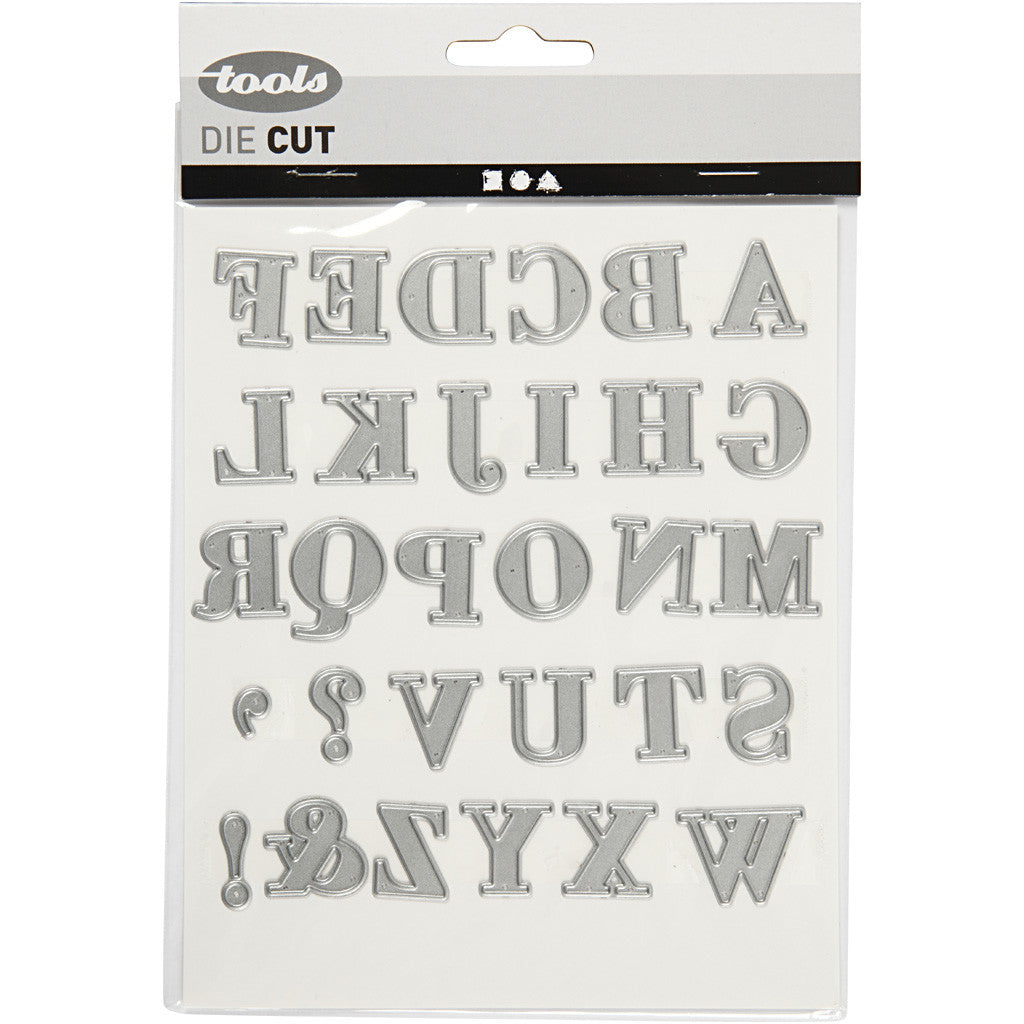 Die Cut, alphabet, size 2x1,5-2,5 cm, 1 pc [HOB-11784]