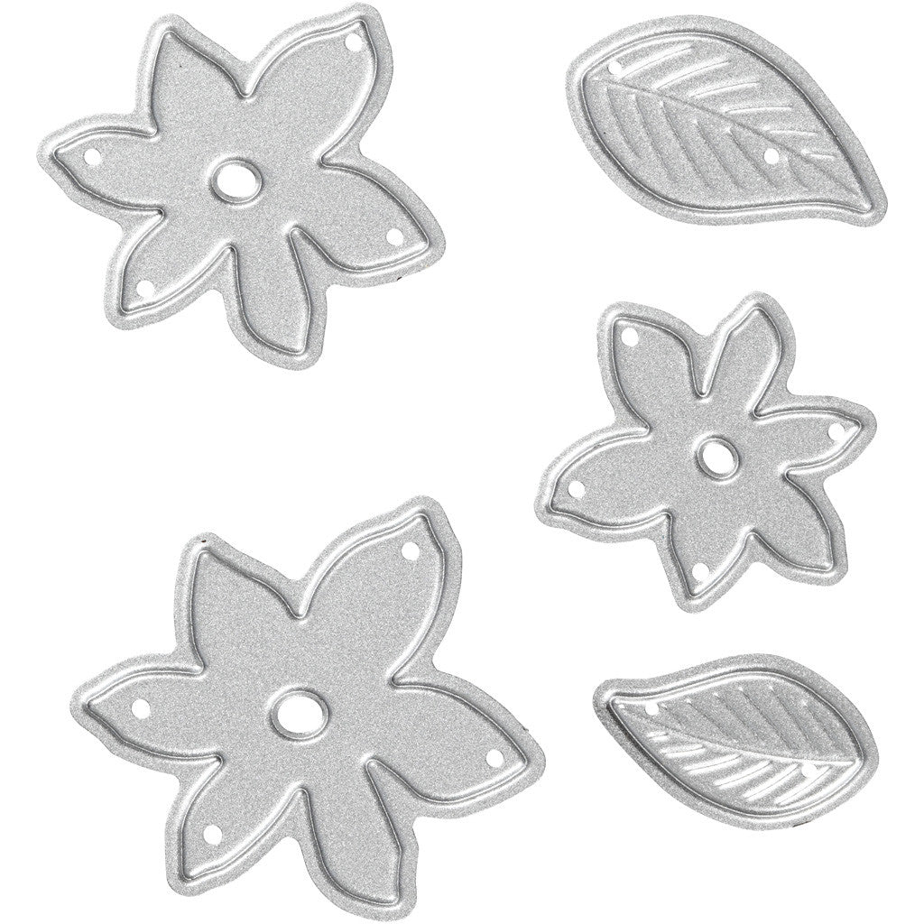 Die Cut and Embossing Folder, little plants, size 2-5x1,2-5 cm, 1 pc [HOB-11791]