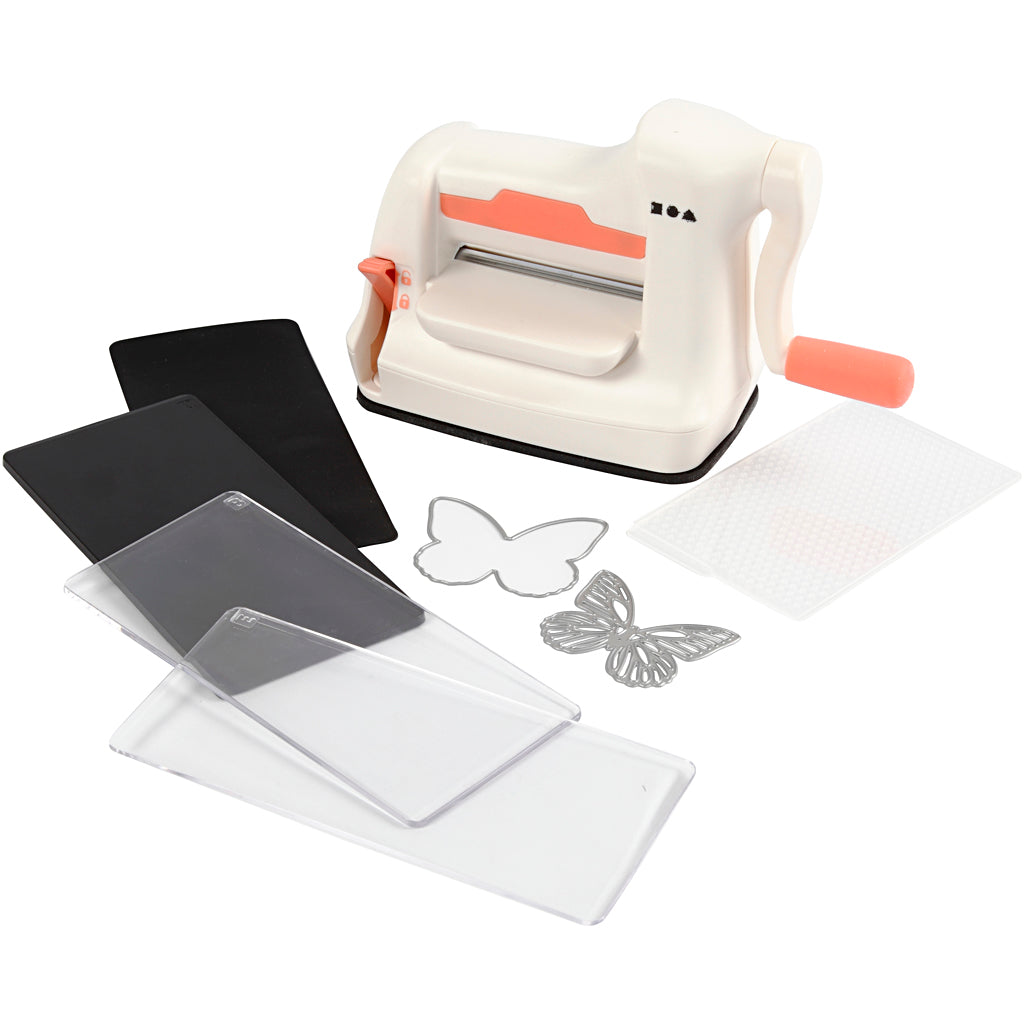 Die Cut and Embossing Machine Starter Kit, A7, sheet 74x105 mm, 1 set [HOB-11799]