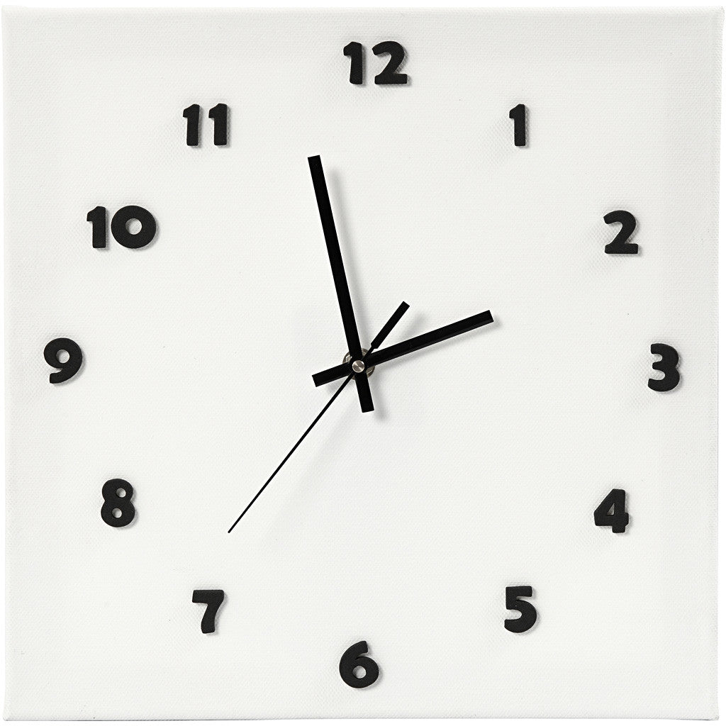 Clock parts and movements, plate max thickness 3 mm, black, 1 set [HOB-131240]