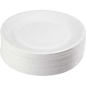 Paper Plates, dia. 15 cm, 100 pc/ 1 pack [HOB-13202]